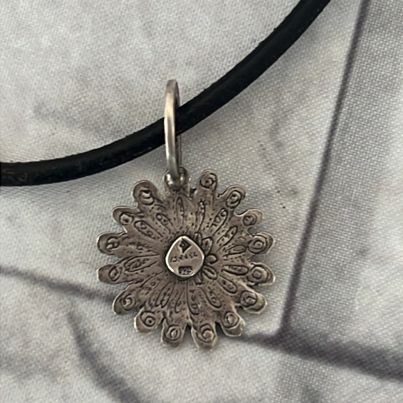 Vintage Silpada 925 black cord necklace with pendant - Picture 5 of 8